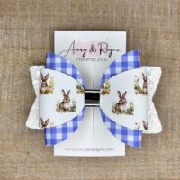 Blue Bunny Hair Bow